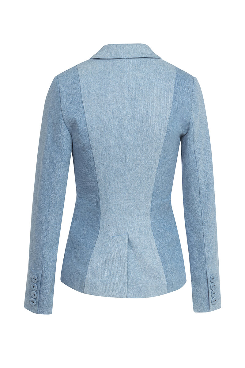 Take the Chance Denim Blazer - Imagine 31