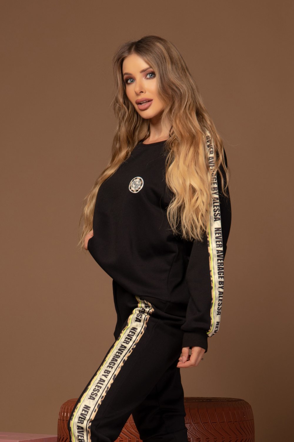 Restless Spirit Pantaloni sport - Negru - Imagine 11