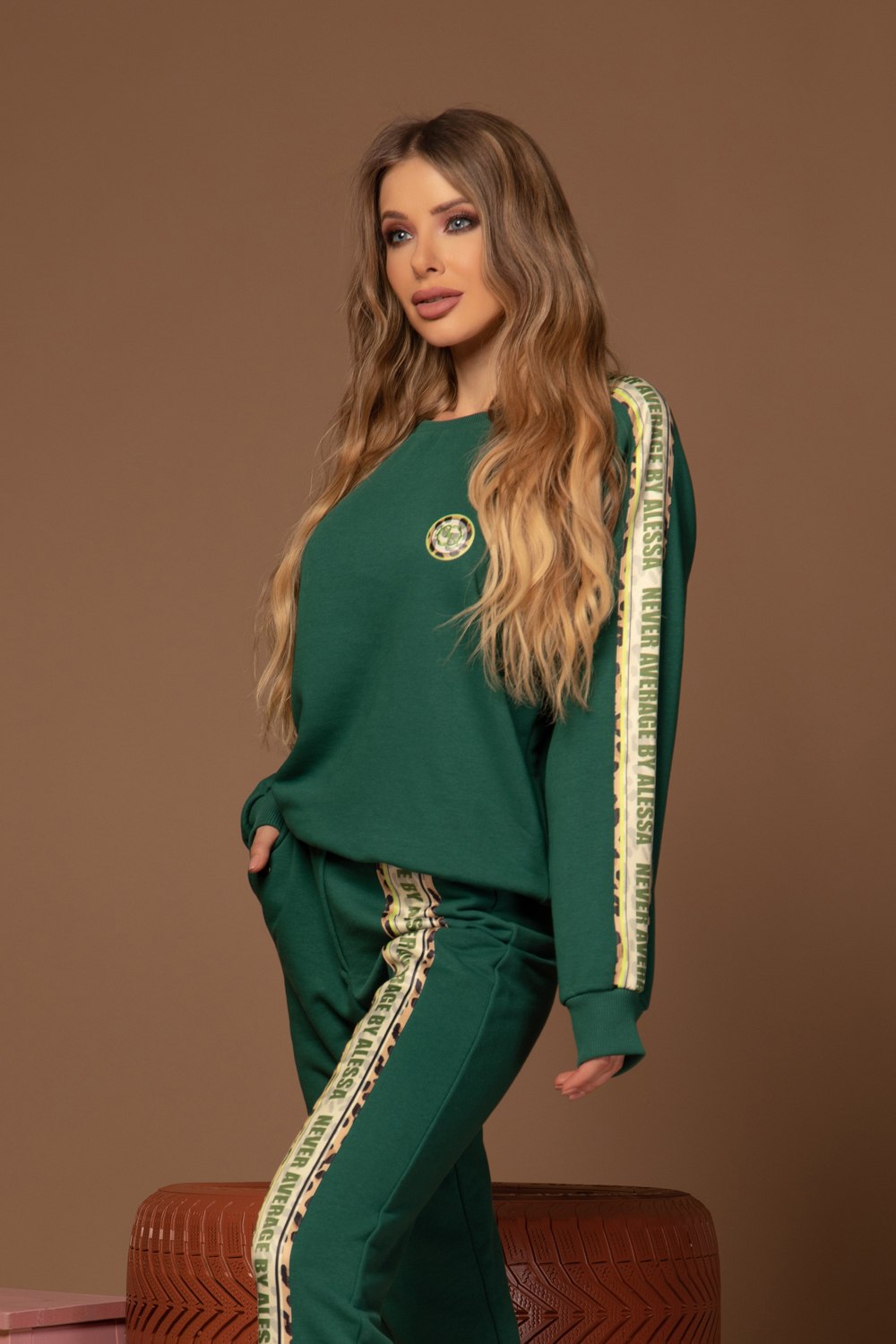 Restless Spirit Pantaloni sport - Verde - Imagine 8