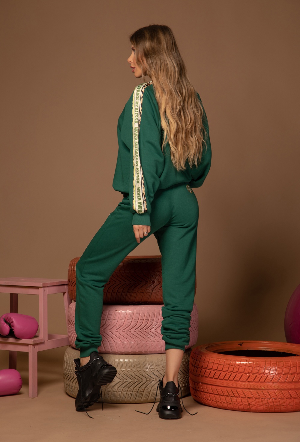Restless Spirit Pantaloni sport - Verde - Imagine 11