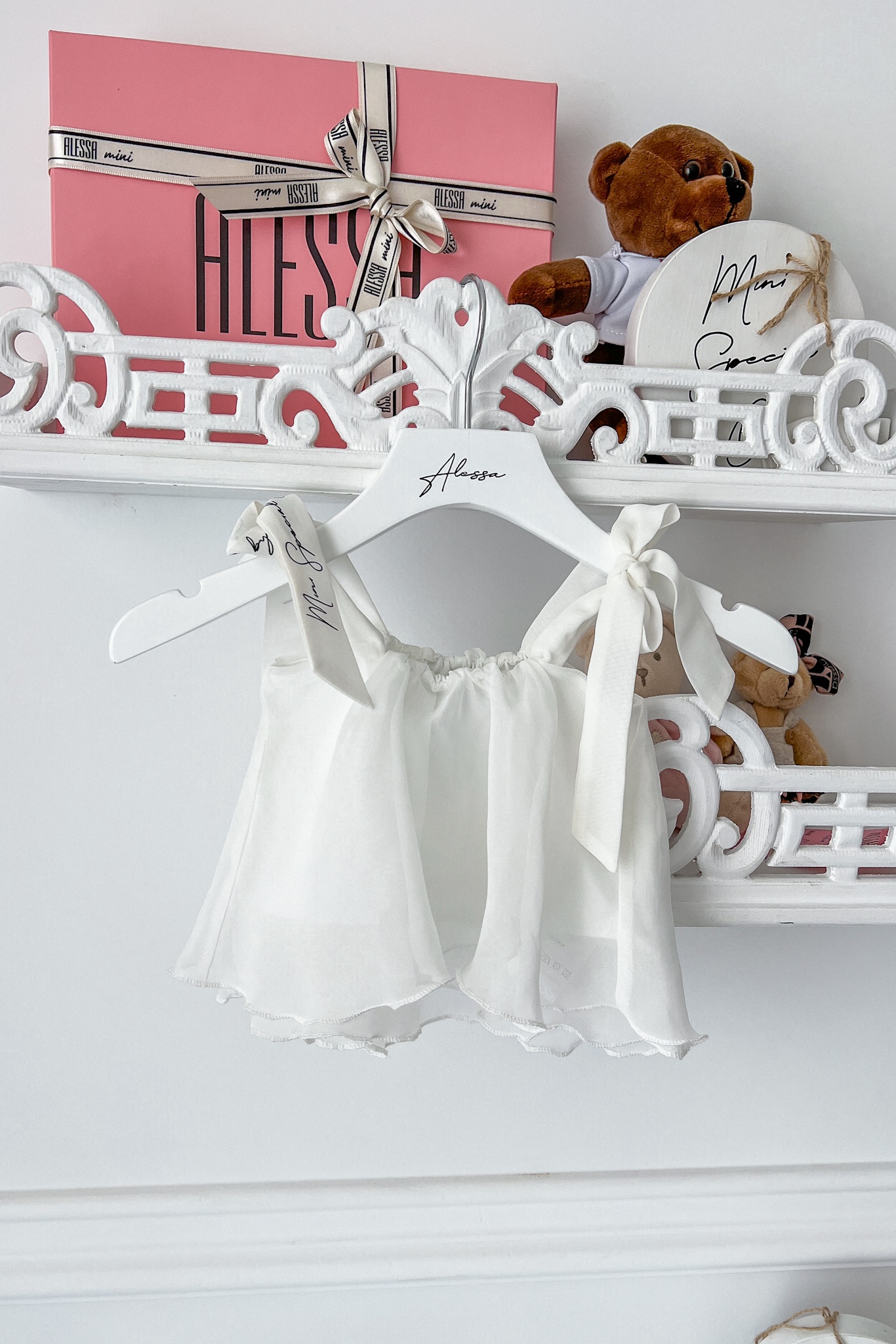 Piece of paradise mini ruffles top - ecru - Imagine 6