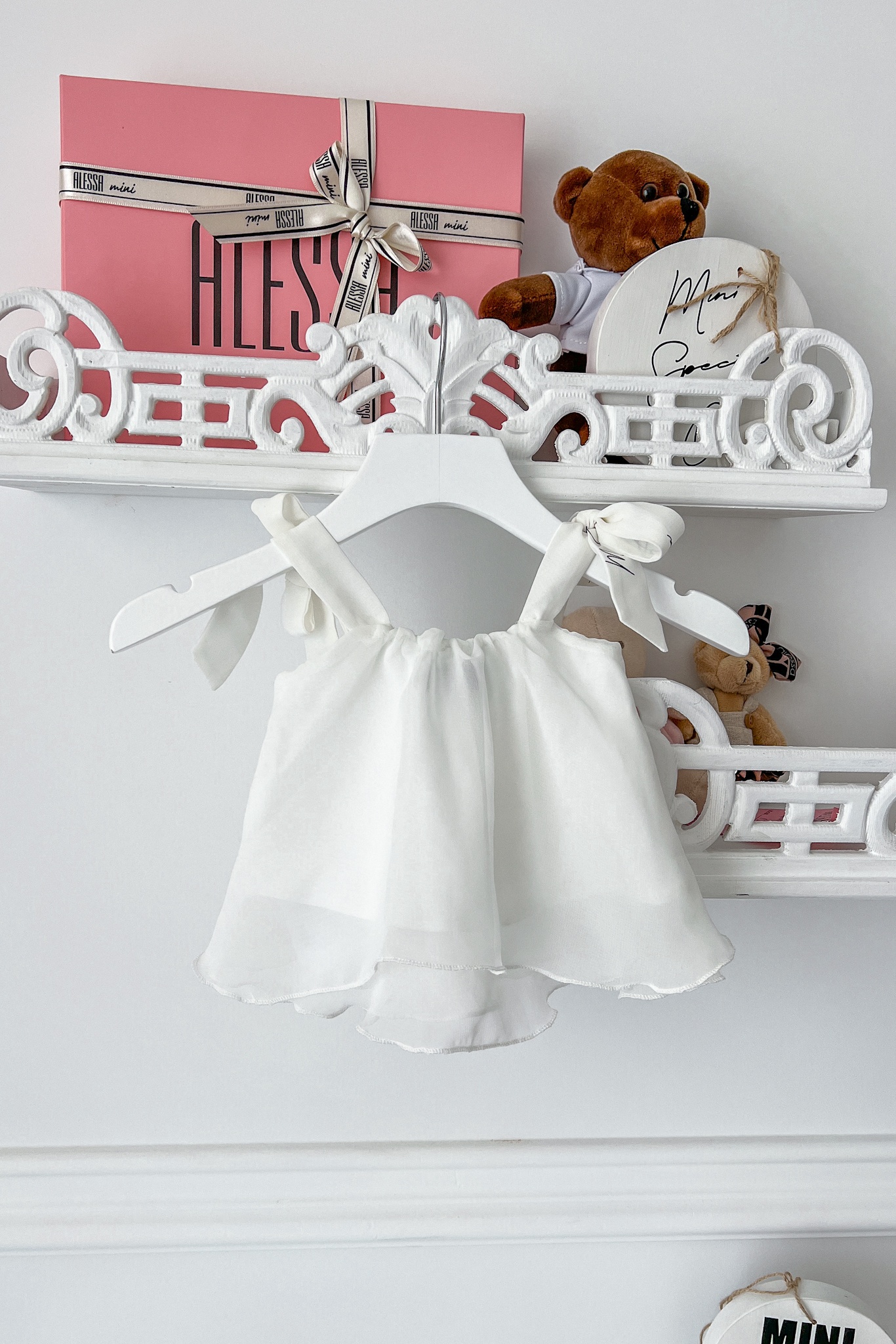 Piece of paradise mini ruffles top - ecru - Imagine 7