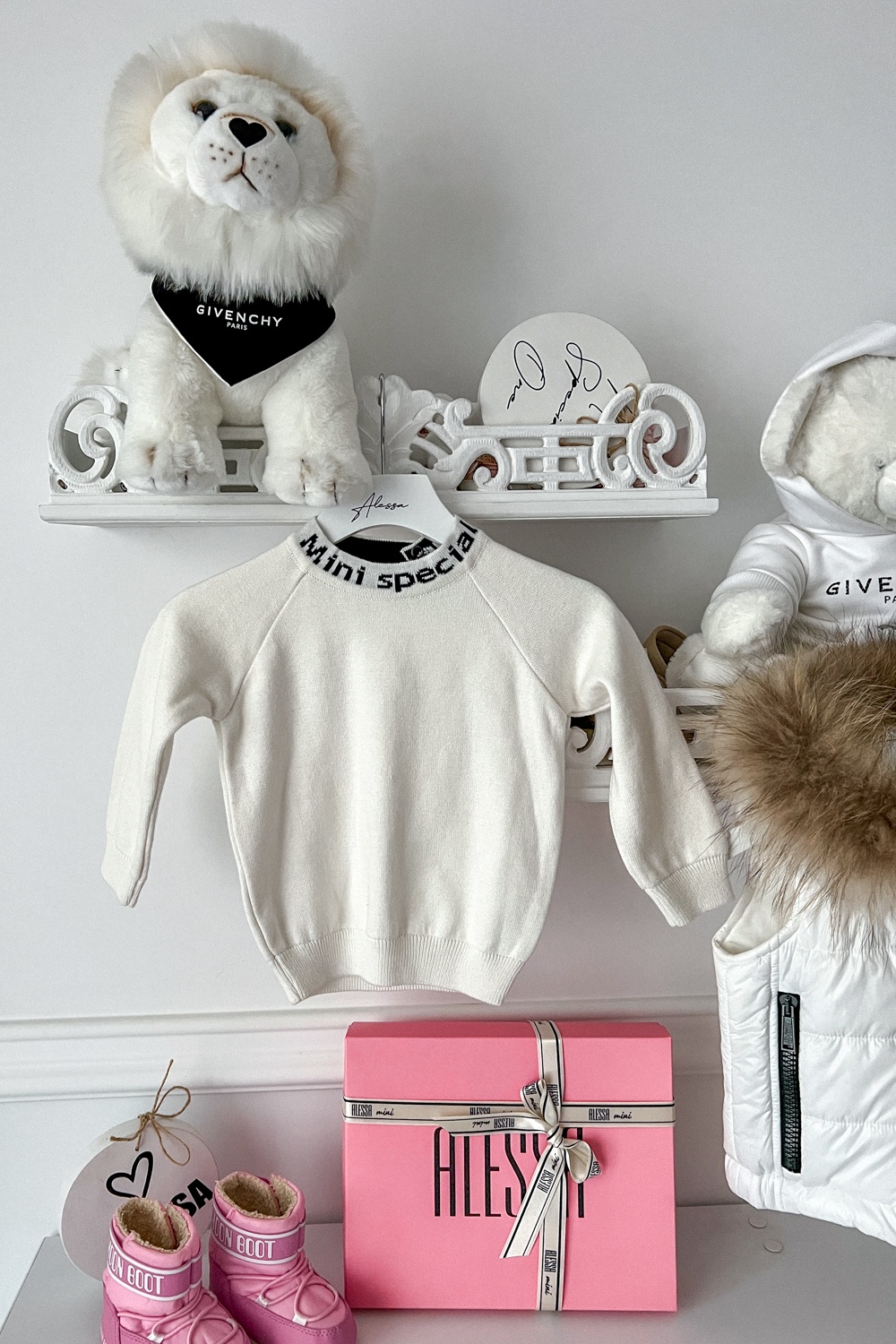 Sweet Disguise Alessa Mini Pulover Tricotat Fin - Alb - Imagine 14