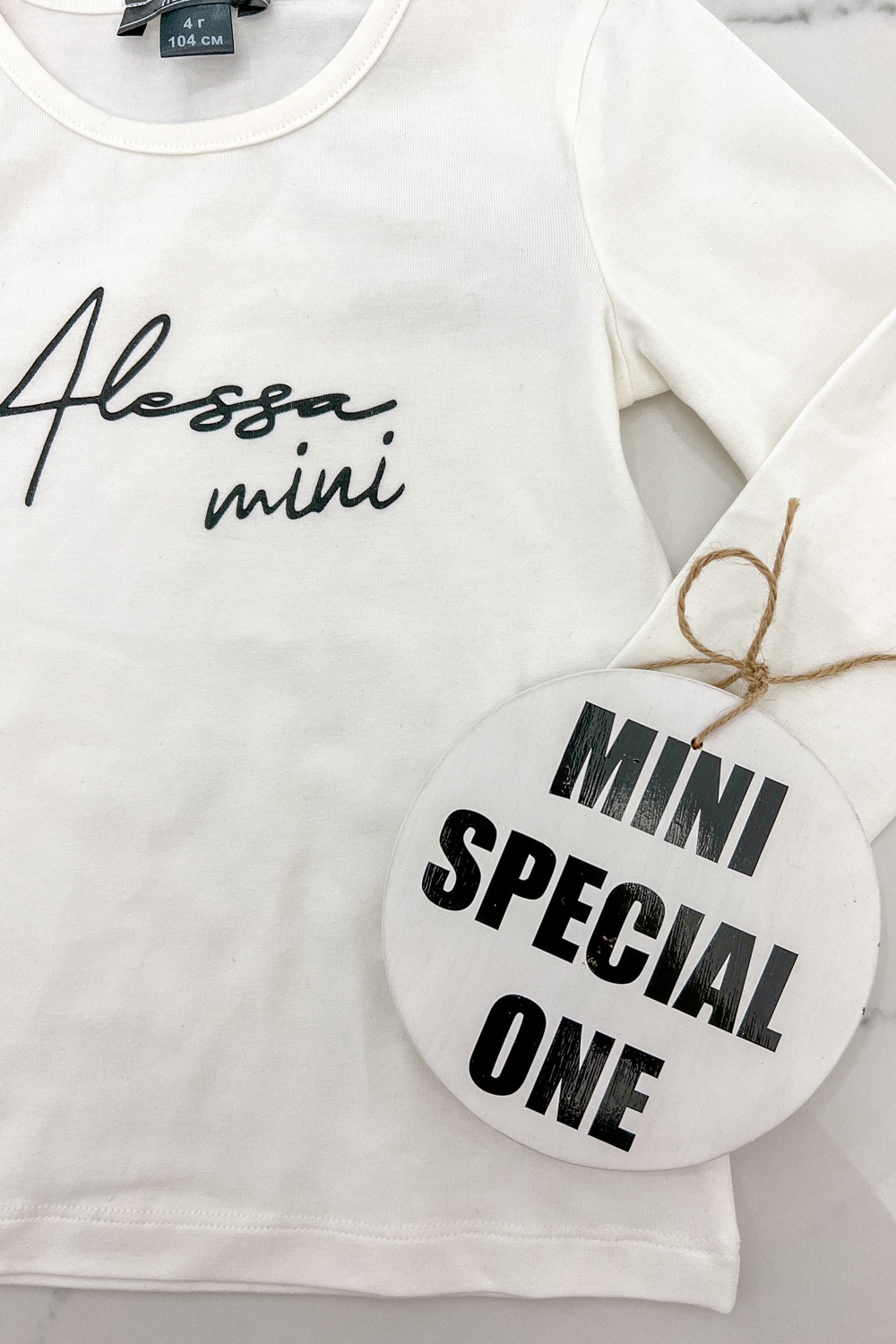 Alessa mini long sleeve blouse - Ecru - Imagine 5