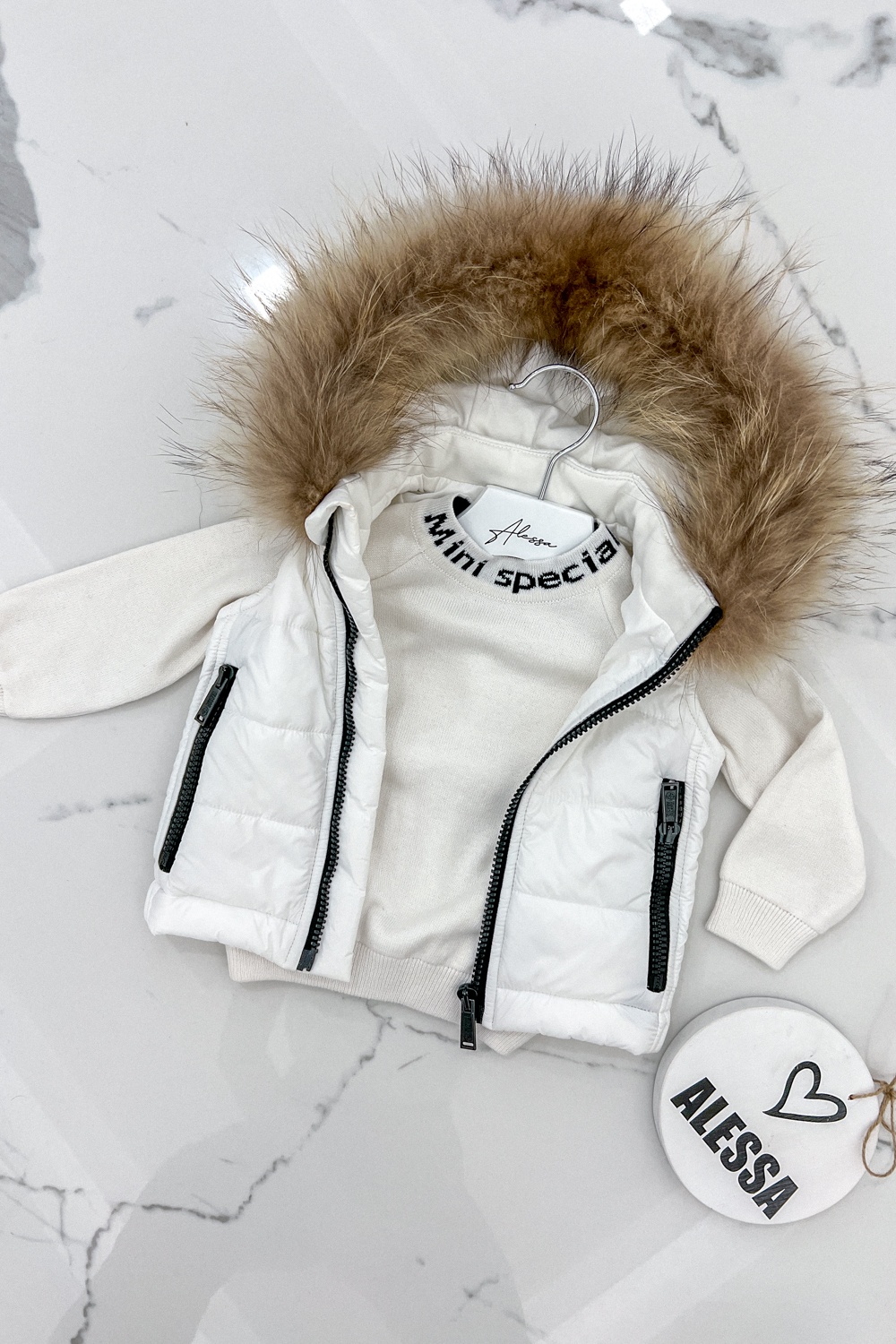 Sweet Disguise Alessa Mini Pulover Tricotat Fin - Alb - Imagine 12