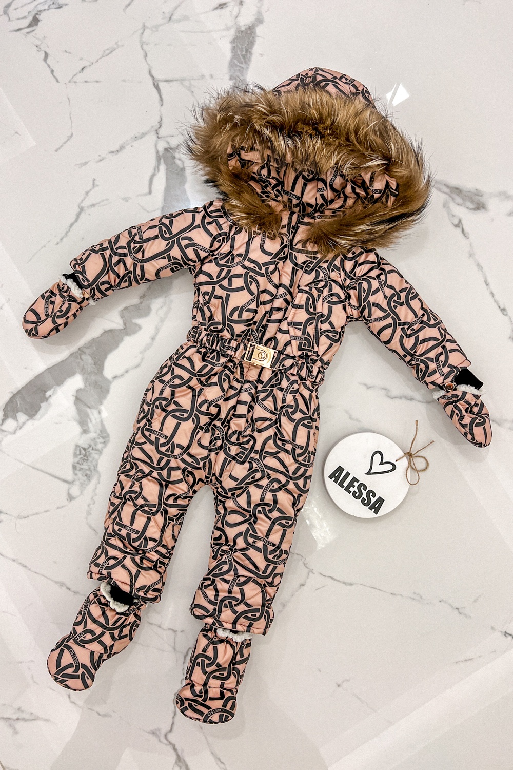 Alessa Mini Luxury Cosmonaut Cu Blană Naturală - Imagine 10