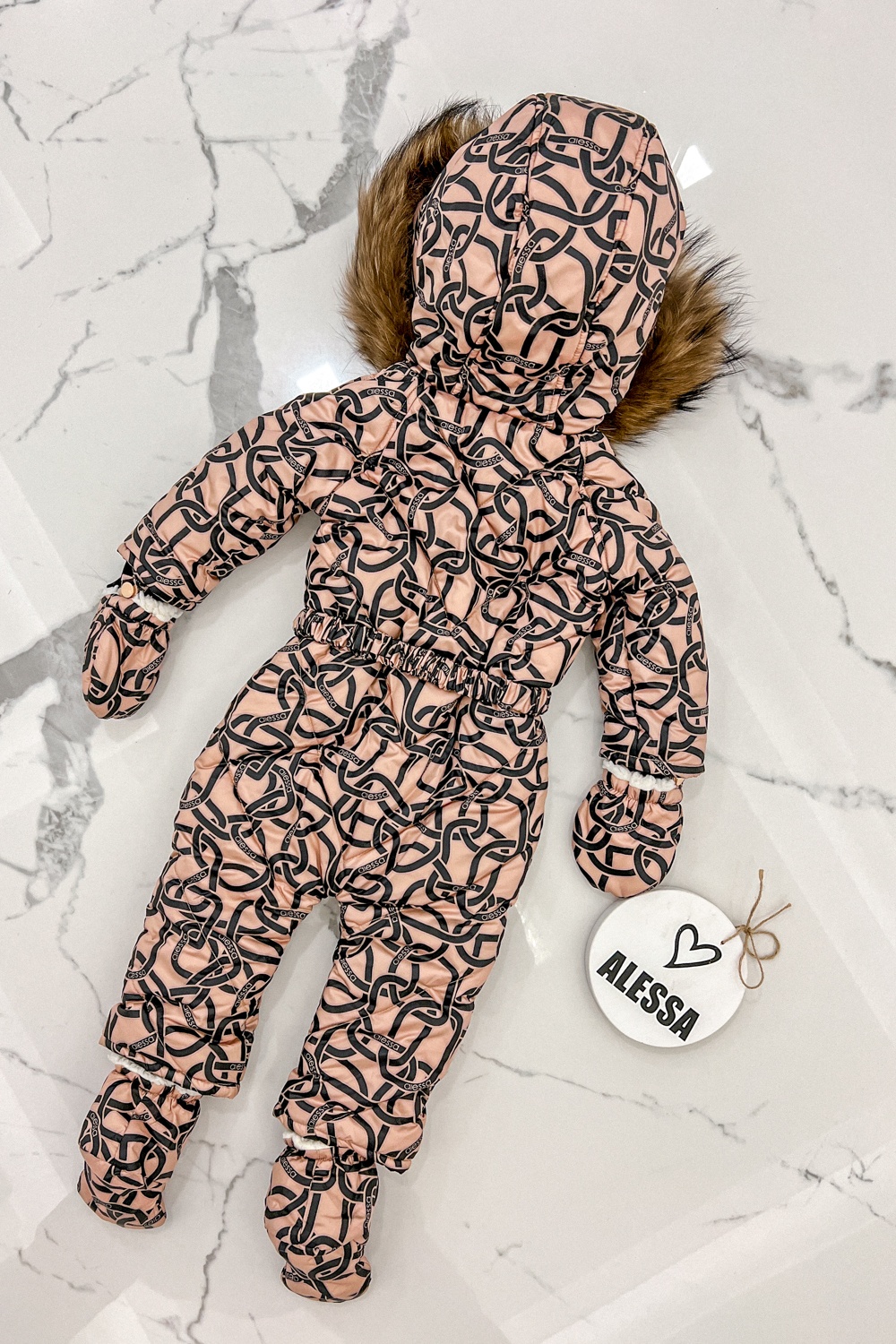 Alessa Mini Luxury Cosmonaut Cu Blană Naturală - Imagine 11