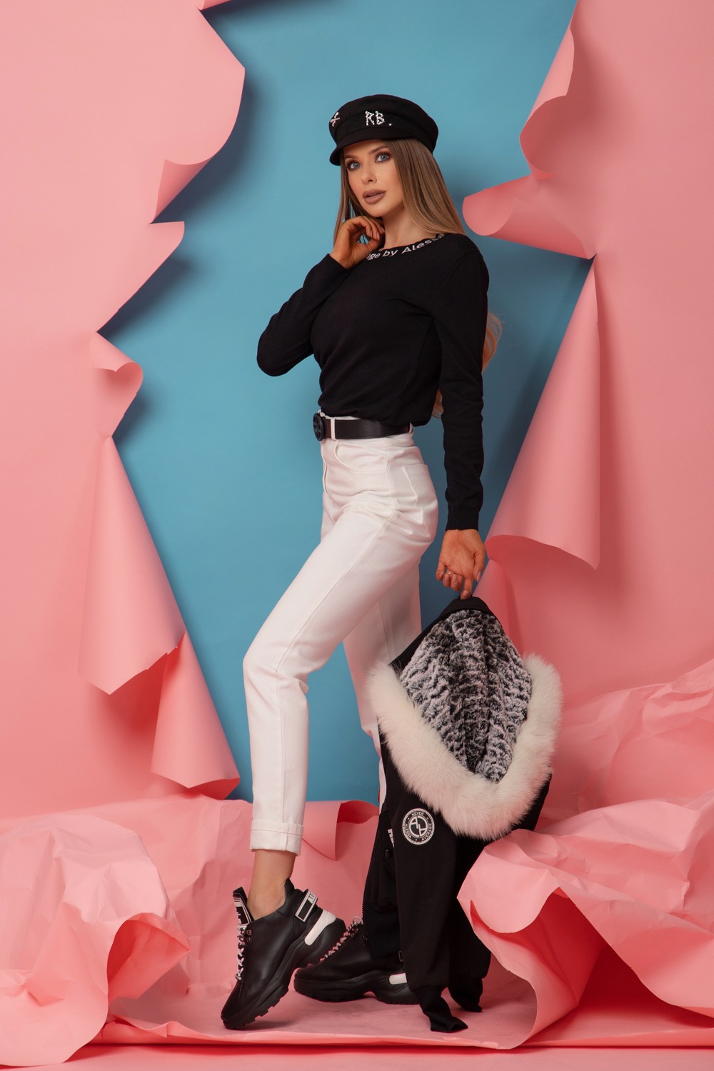 Sweet Disguise Pulover Din Tricot Fin - Negru - Imagine 8