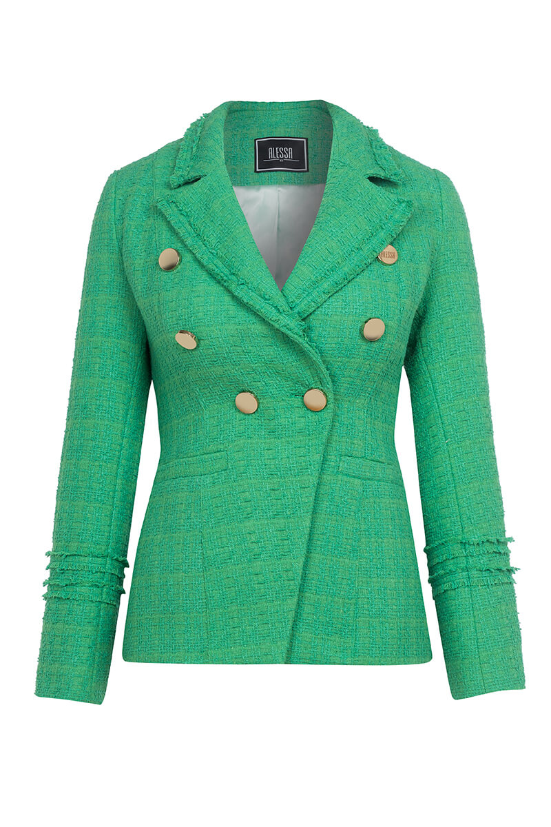 Miss Independent Sacou Din Buclă - Green - Imagine 42