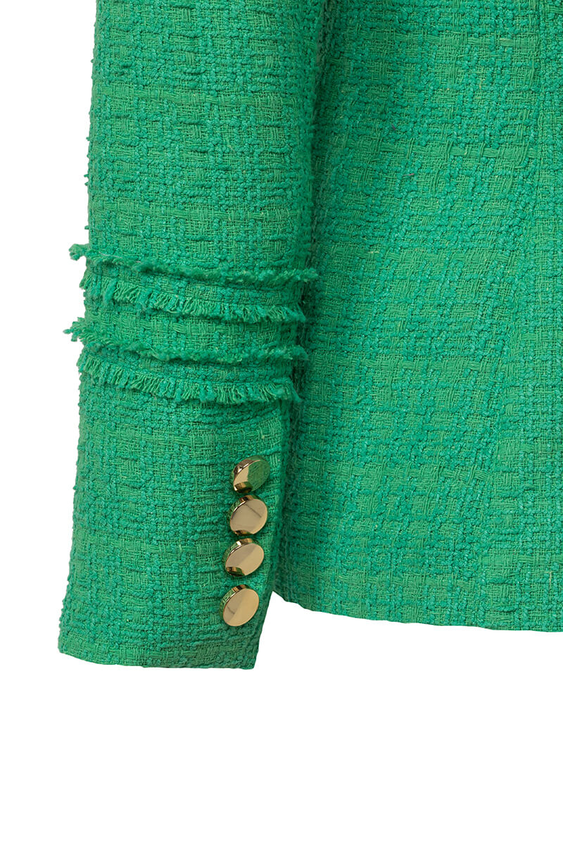 Miss Independent Sacou Din Buclă - Green - Imagine 40