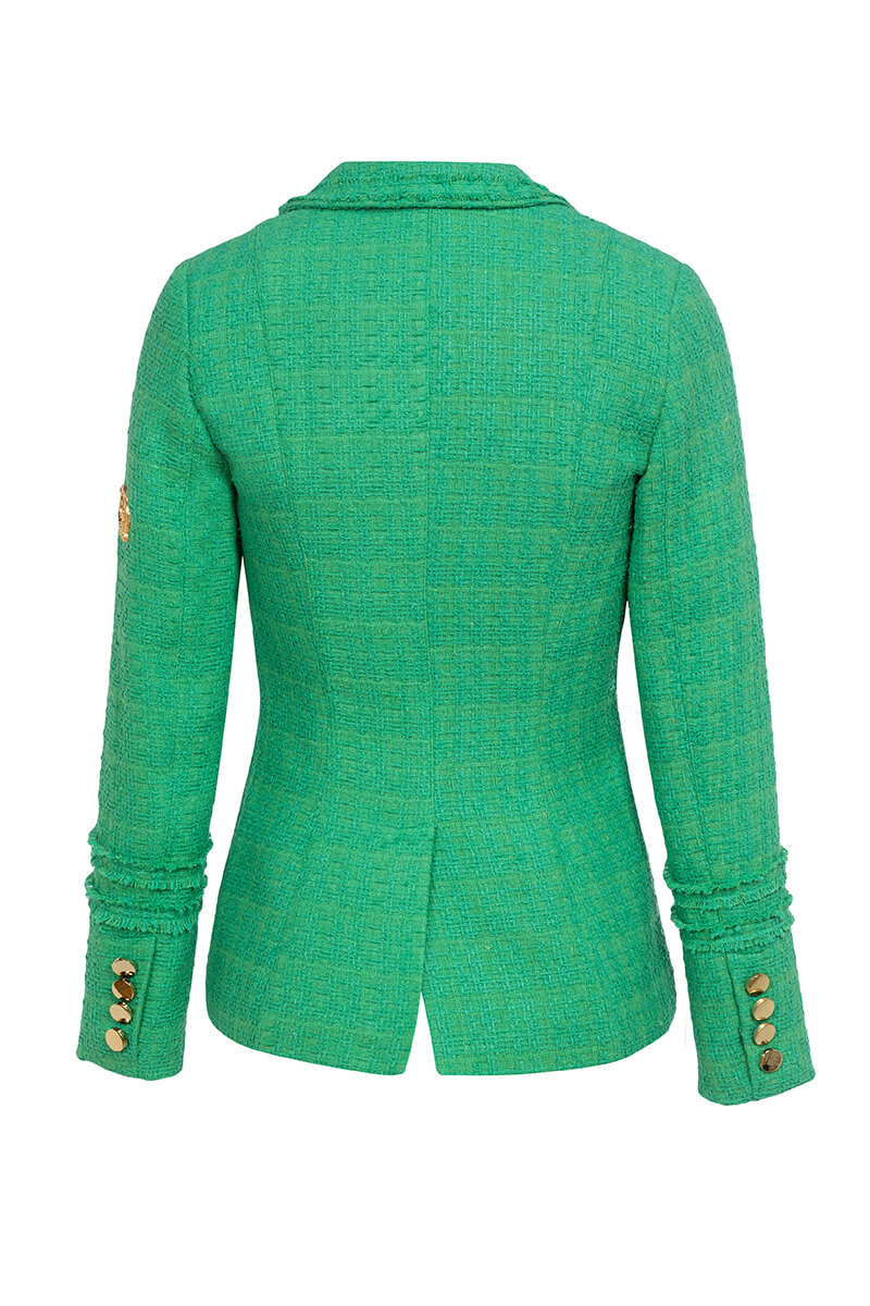 Miss Independent Sacou Din Buclă - Green - Imagine 41