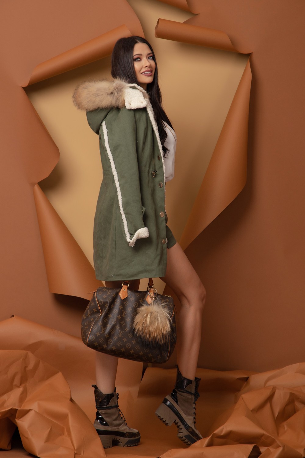 Vacation On My Mind Parka de bugi - Military - Imagine 14