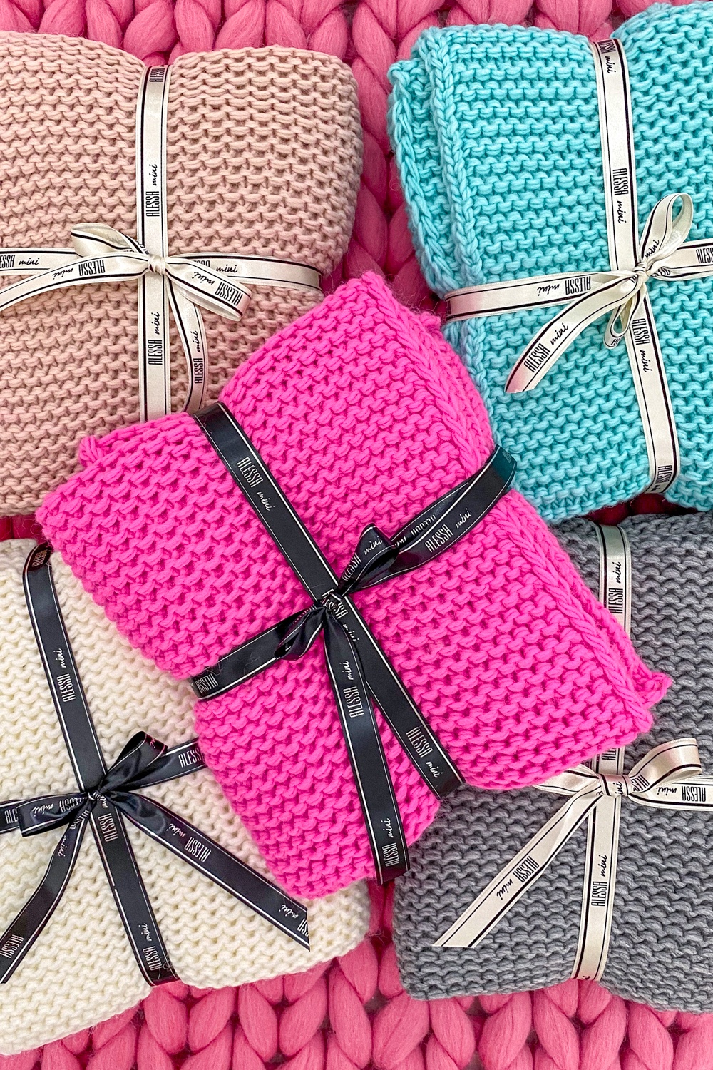 Alessa mini pătură - pink - Imagine 6