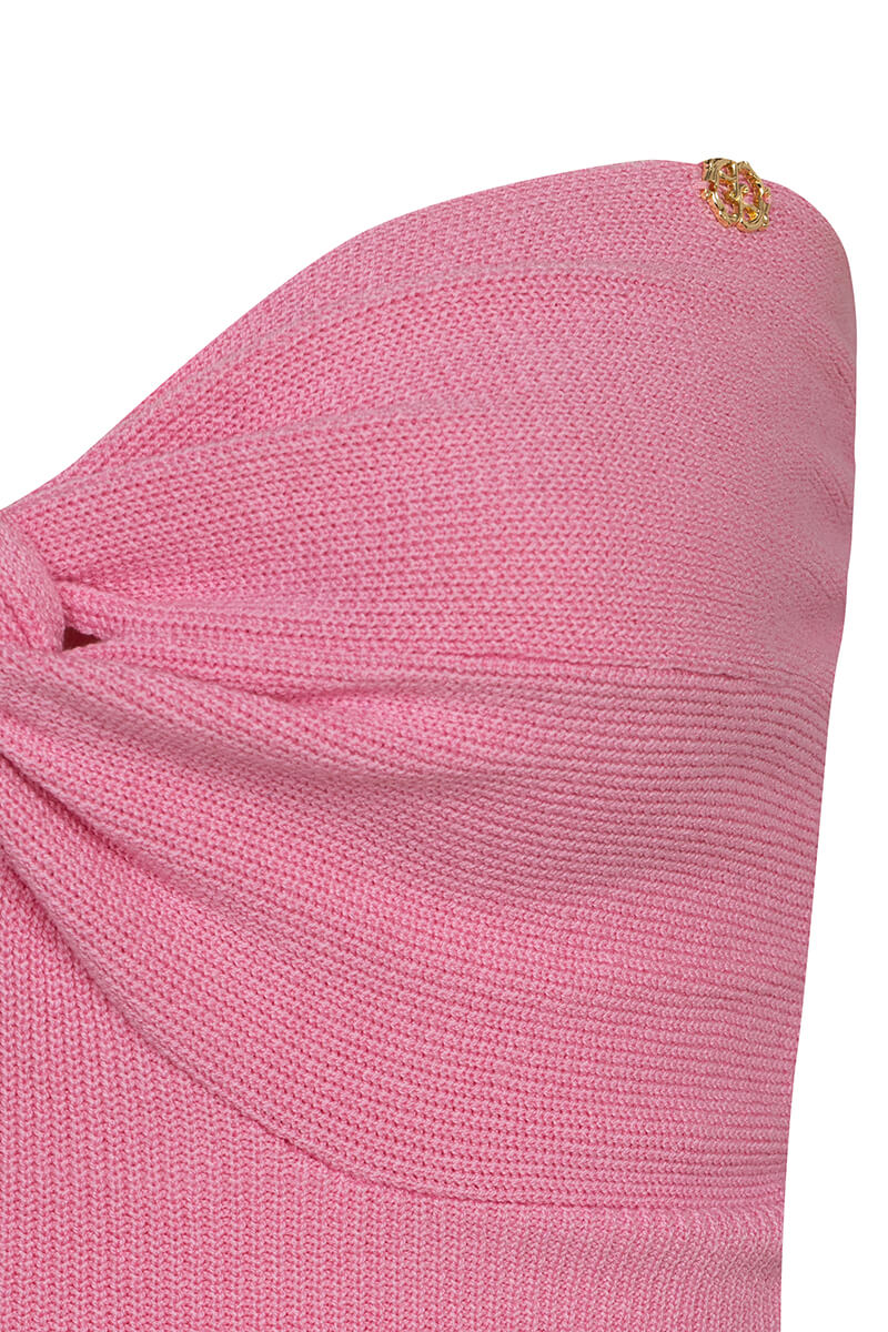Reason To Smile Rochie Din Tricot - Pink - Imagine 22