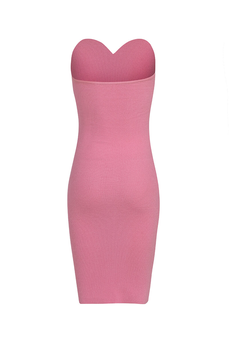 Reason To Smile Rochie Din Tricot - Pink - Imagine 23
