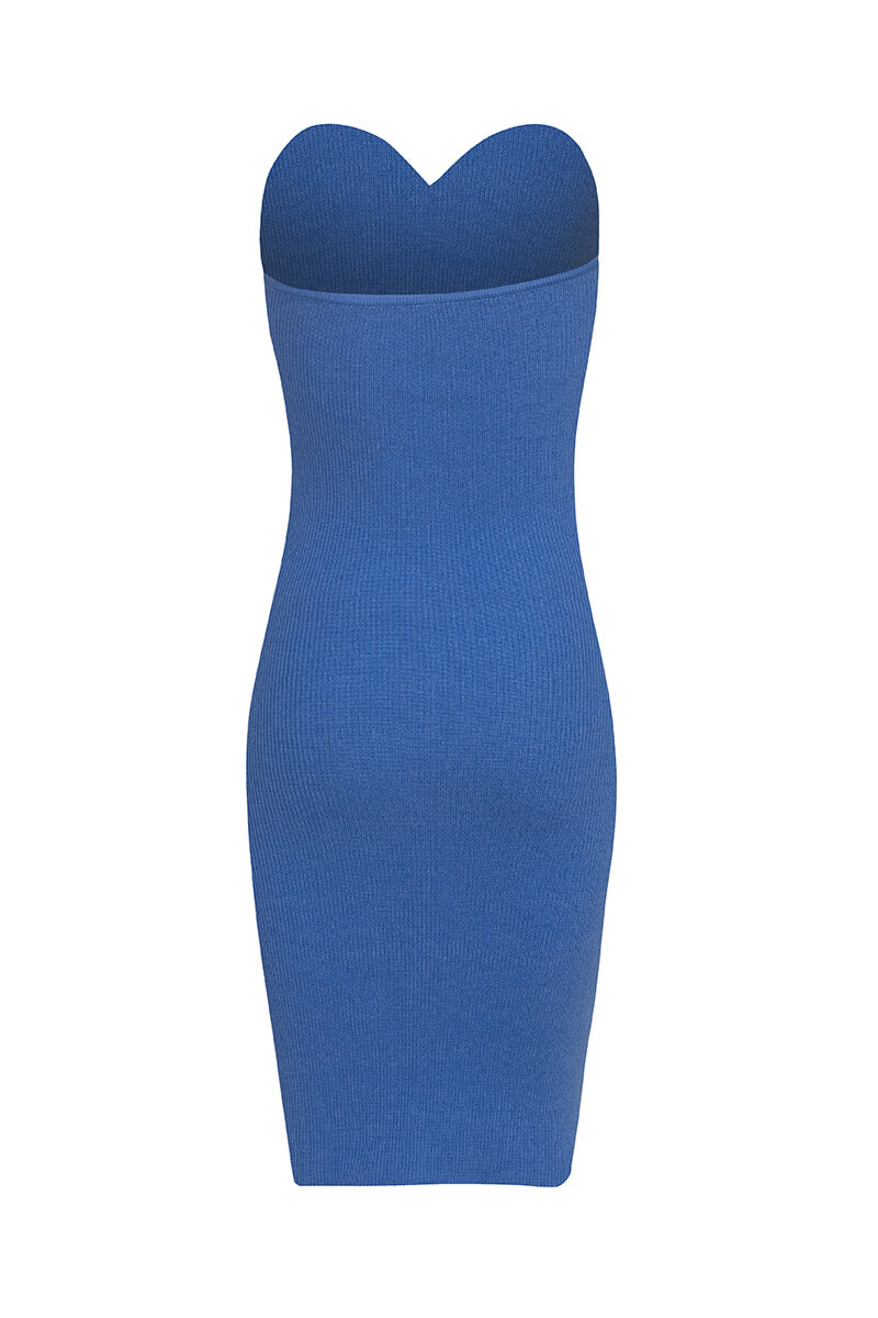 Reason To Smile Rochie Din Tricotaje - Blue - Imagine 23