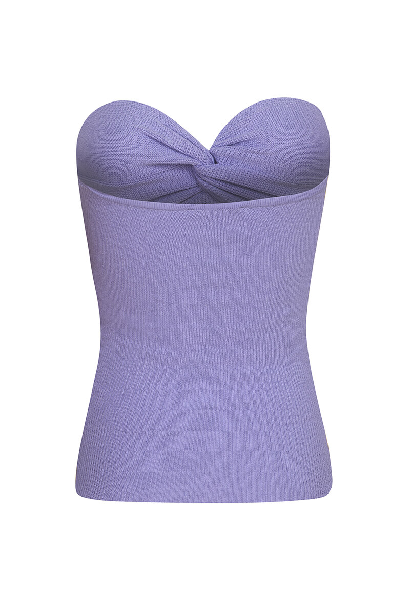 Reason To Smile Top Din Tricotat - Purple - Imagine 17