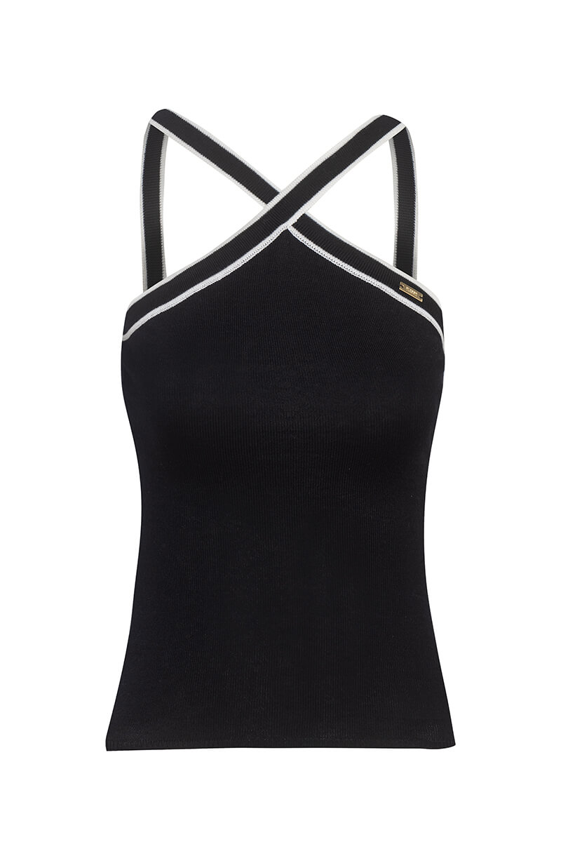 Sophisticated Beauty Top Din Tricotaj - Black - Imagine 13