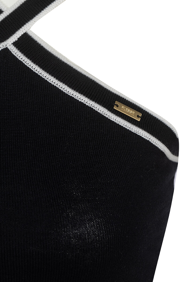 Sophisticated Beauty Top Din Tricotaj - Black - Imagine 20
