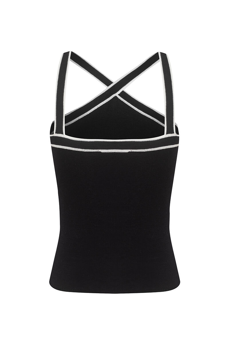 Sophisticated Beauty Top Din Tricotaj - Black - Imagine 21