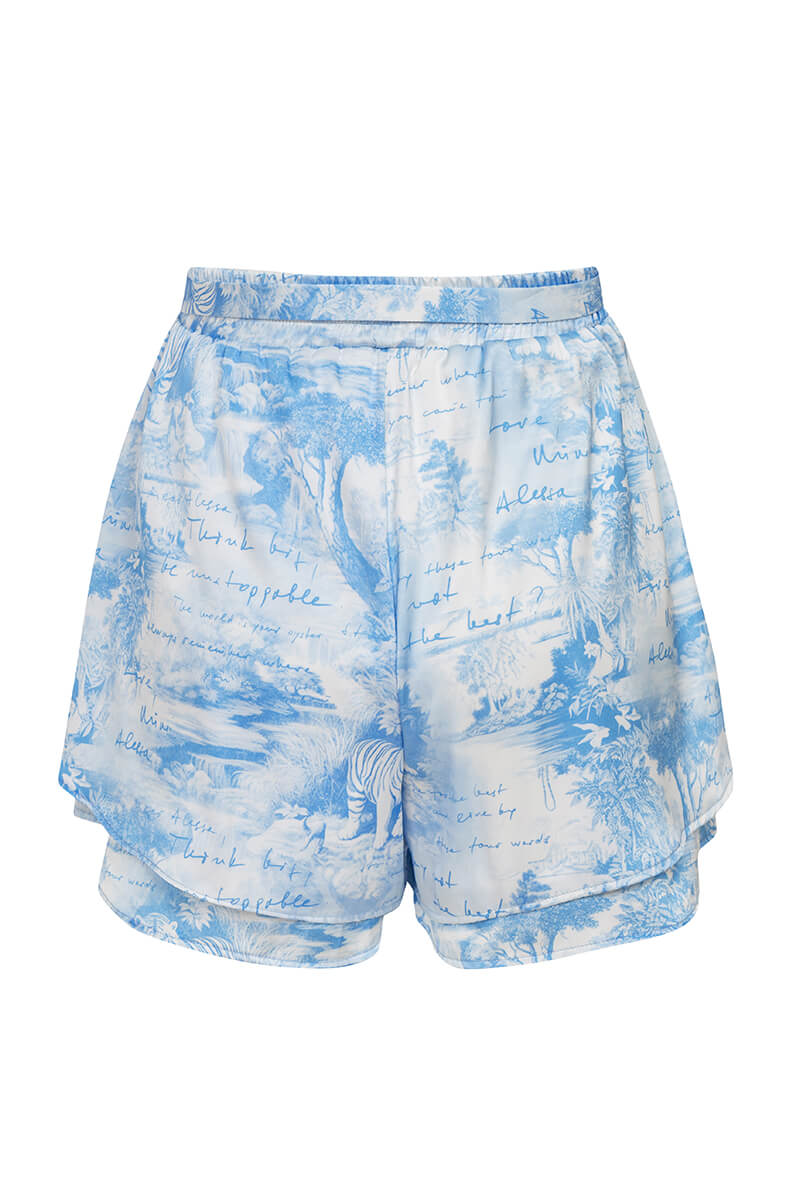 Trendsetter Icon Ruffles Pantaloni Scurți - Blue - Imagine 27
