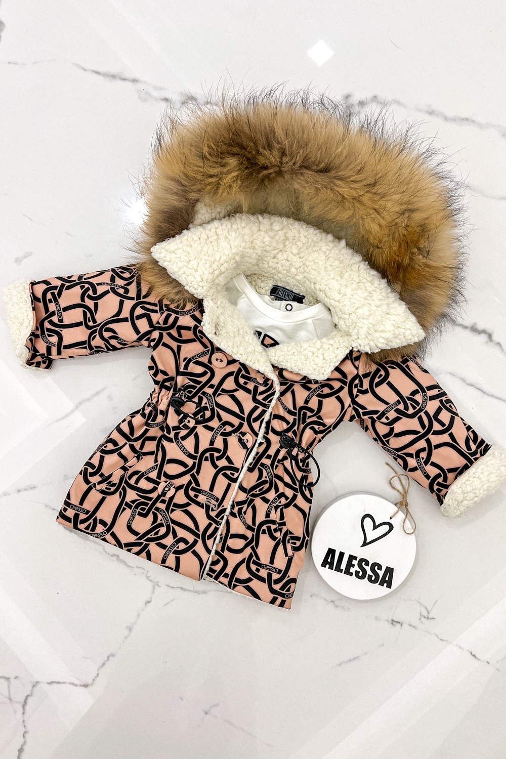 Alessa mini Luxury Karakul Parka - Imagine 21