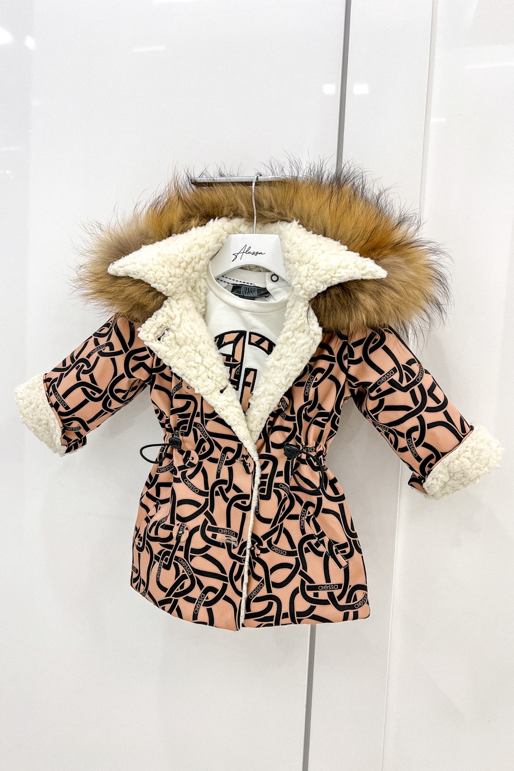 Alessa mini Luxury Karakul Parka - Imagine 17