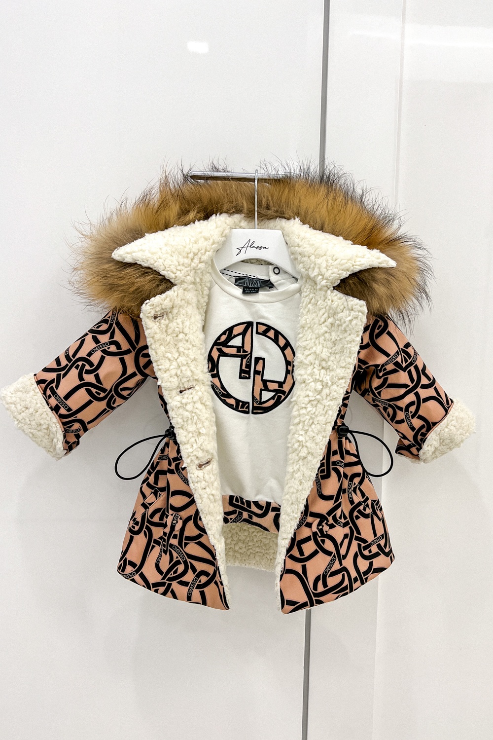 Alessa mini Luxury Karakul Parka - Imagine 24