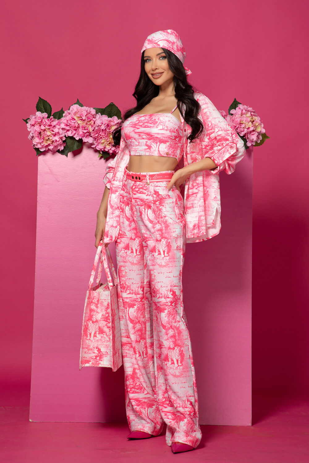Trendsetter Icon Pantaloni Lung - Pink - Imagine 18