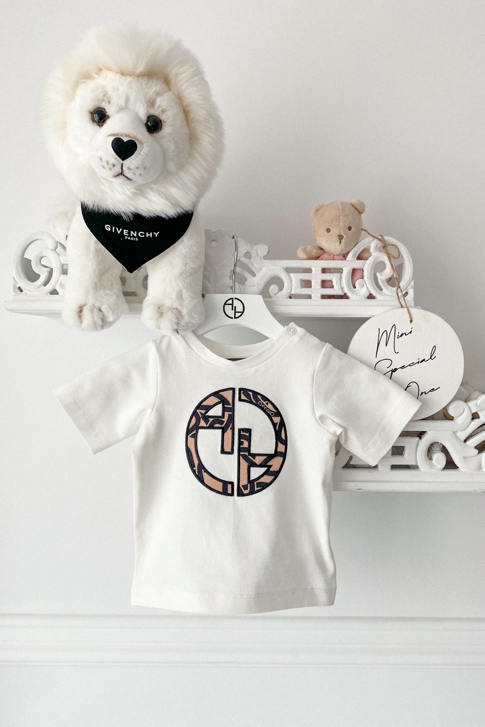 Alessa Luxury Logo mini T-Shirt - Ecru - Imagine 17