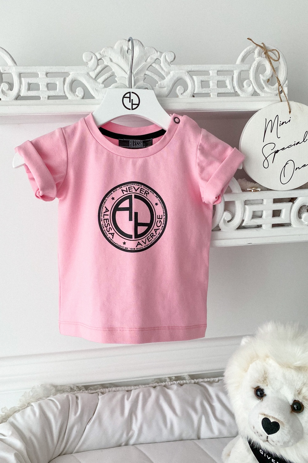 Always Invited Mini T-Shirt Cu Logo - Pink - Imagine 10