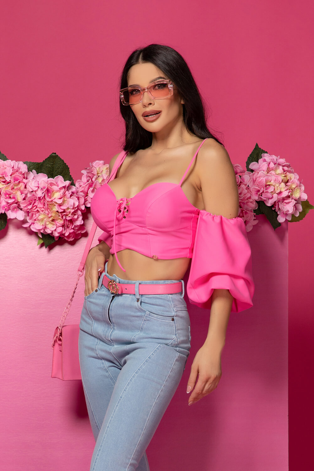 Trendy Thrills Crop-Top - Pink - Imagine 13