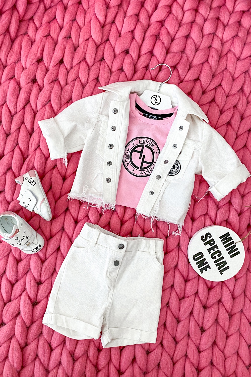 Feel This Moment mini Geacă din denim - ecru - Imagine 16