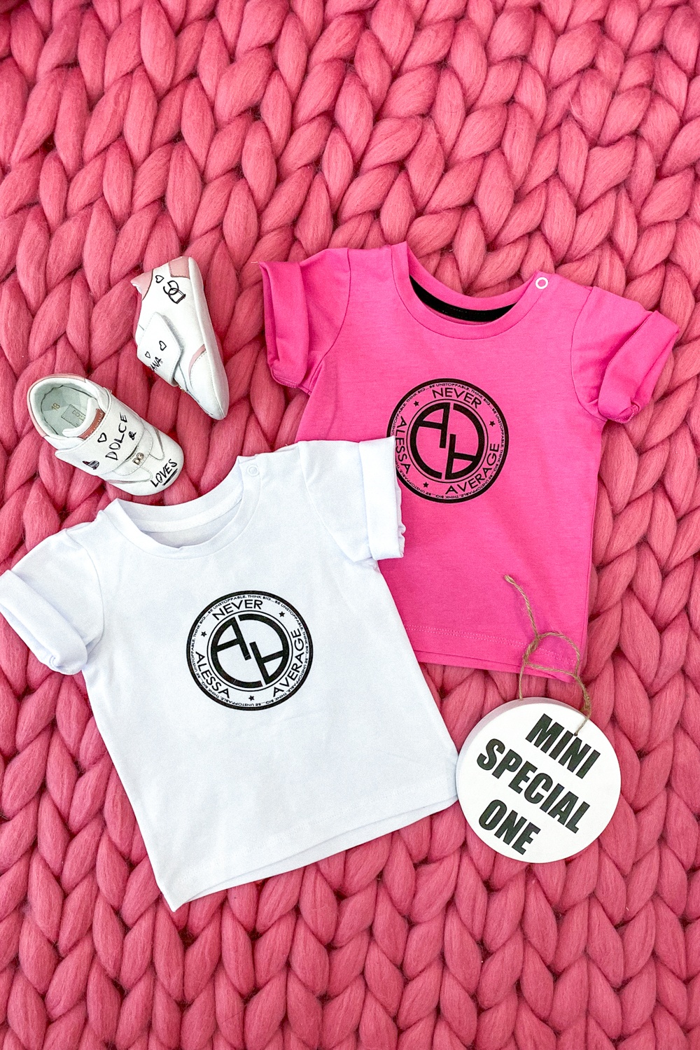 Always invited mini tricou cu logo - alb - Imagine 5