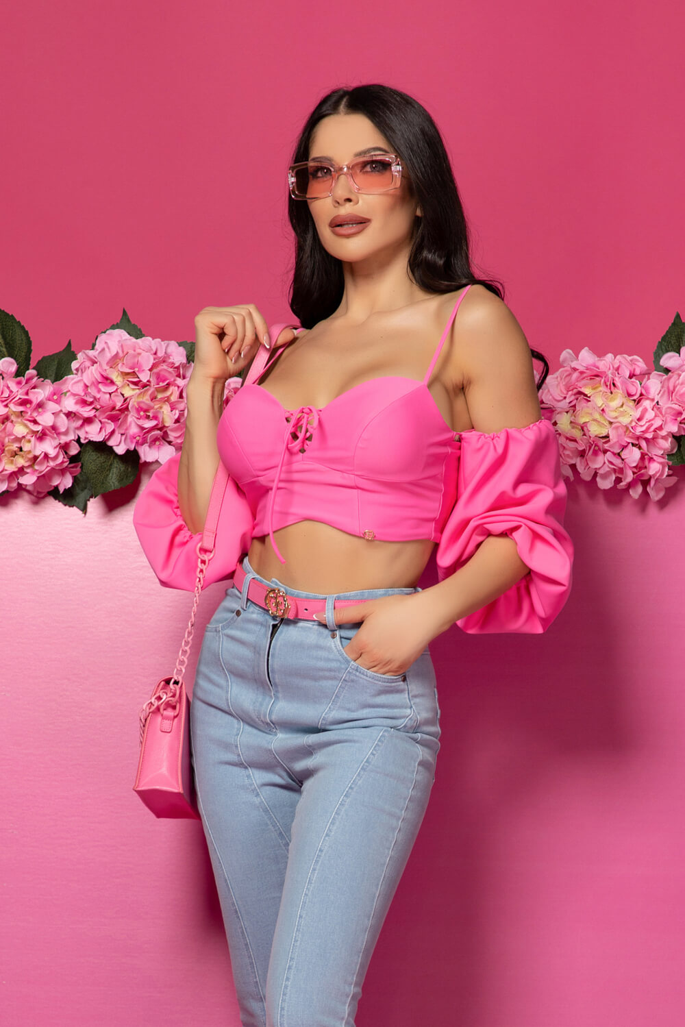 Trendy Thrills Crop-Top - Pink - Imagine 16