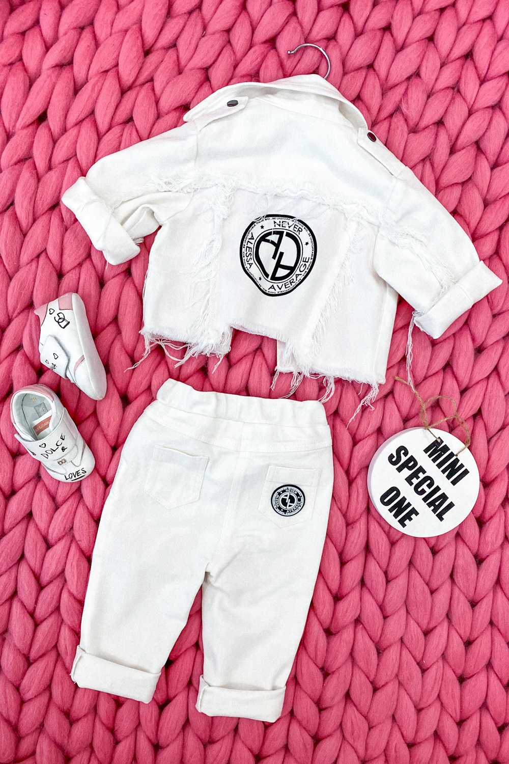 Feel This Moment mini Geacă din denim - ecru - Imagine 13