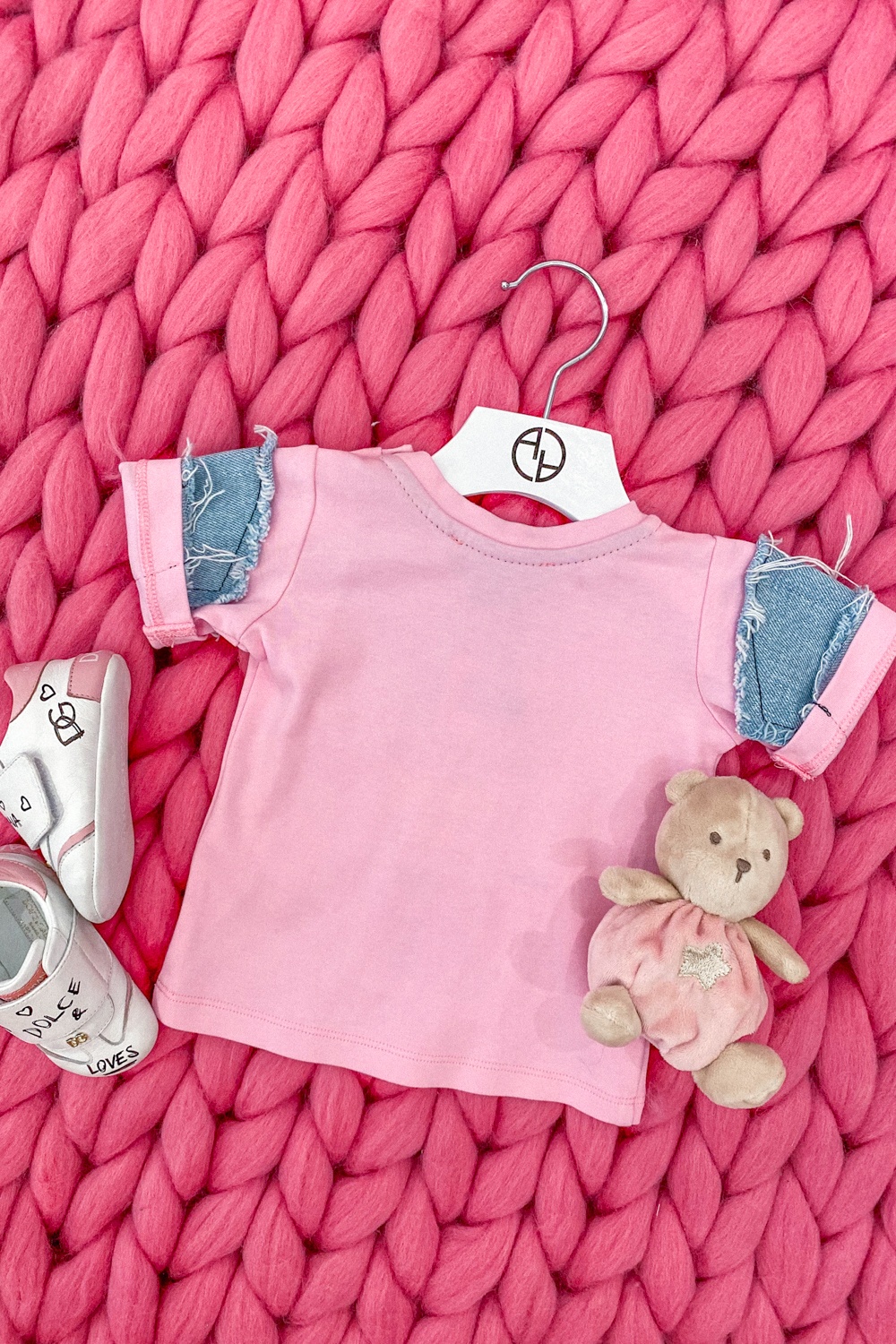 Alessa Mini Denim T-Shirt - Pink - Imagine 11