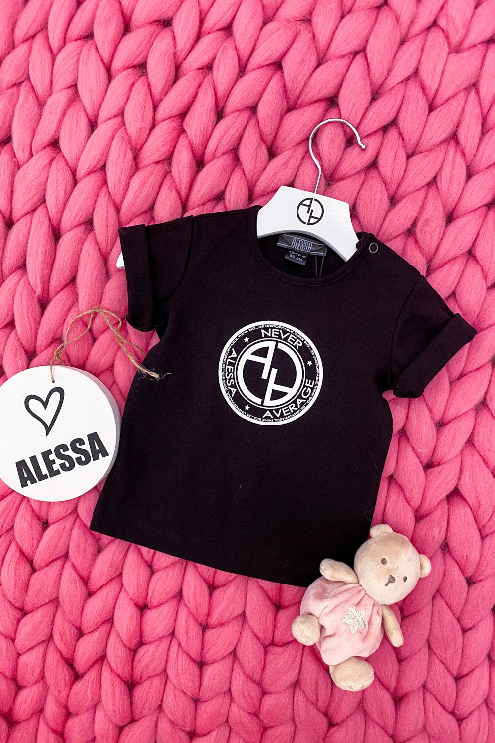 Always Invited Alessa mini T-Shirt Cu logo - neagră - Imagine 8