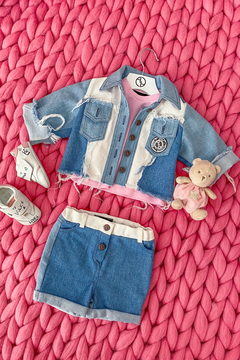 Feel This Moment mini Geacă din denim - 3 culori - Imagine 14