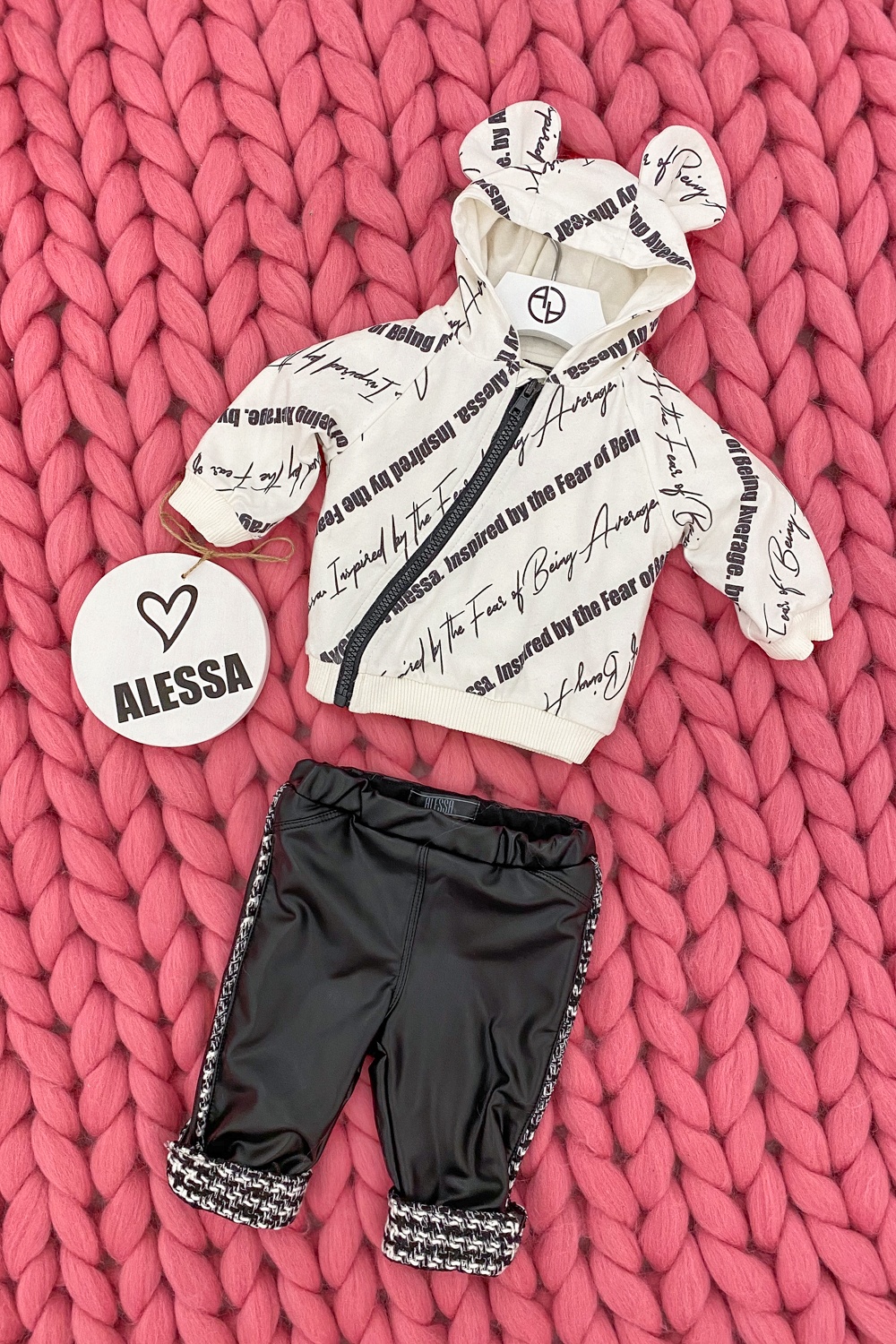 Slow Down Baby Alessa mini pantalon din piele - Imagine 13