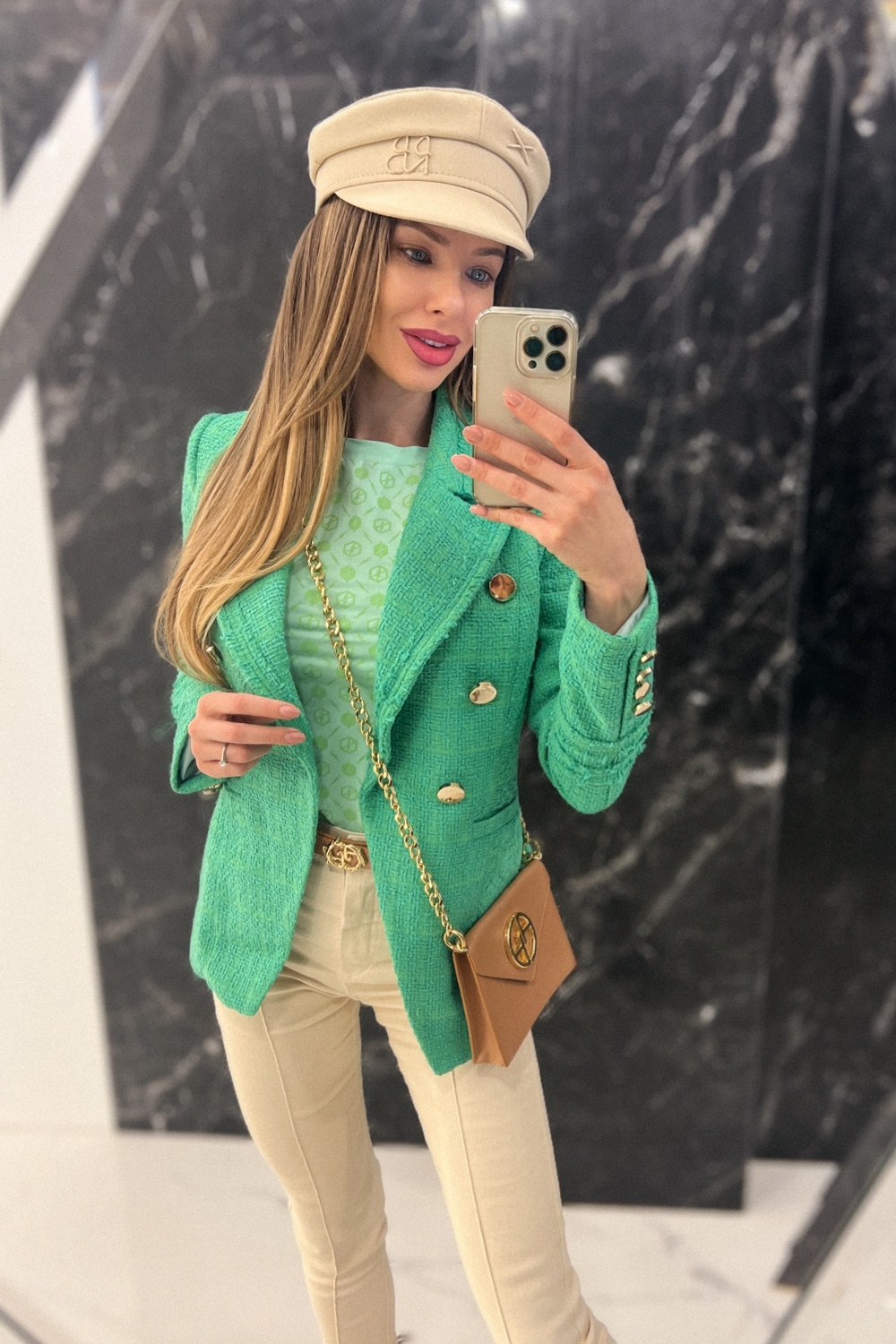 Pleasure To Wear Bluza Cu Mâneci 3/4 - Light Green - Imagine 11