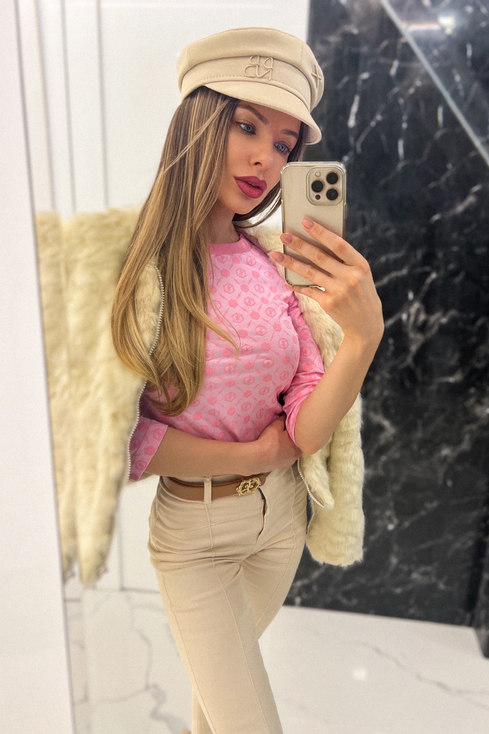 Pleasure To Wear Bluza Cu Mâneci 3/4 - Light Pink - Imagine 25