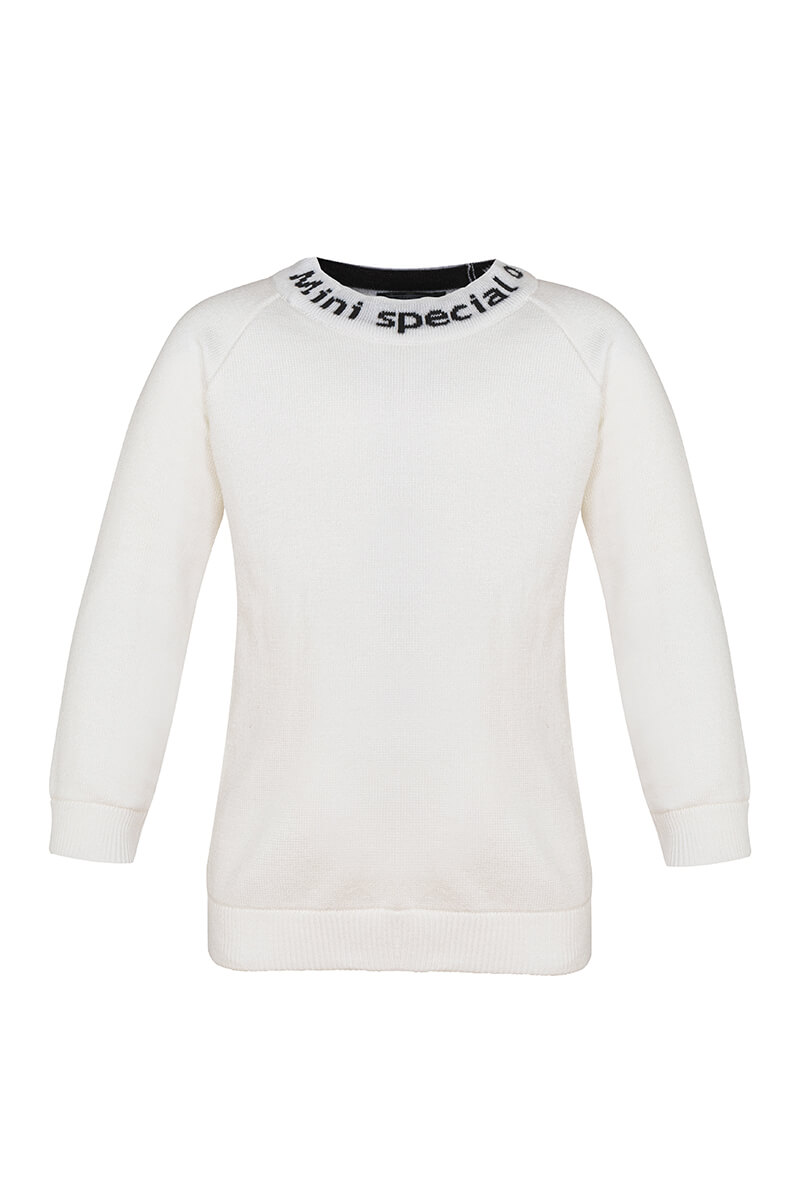 Sweet Disguise Alessa Mini Pulover Tricotat Fin - Alb - Imagine 16