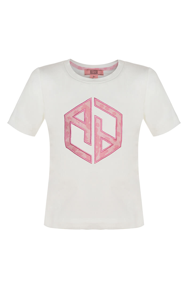 Sugar Rush Mini T-Shirt Din Bumbac - Ecru - Imagine 8