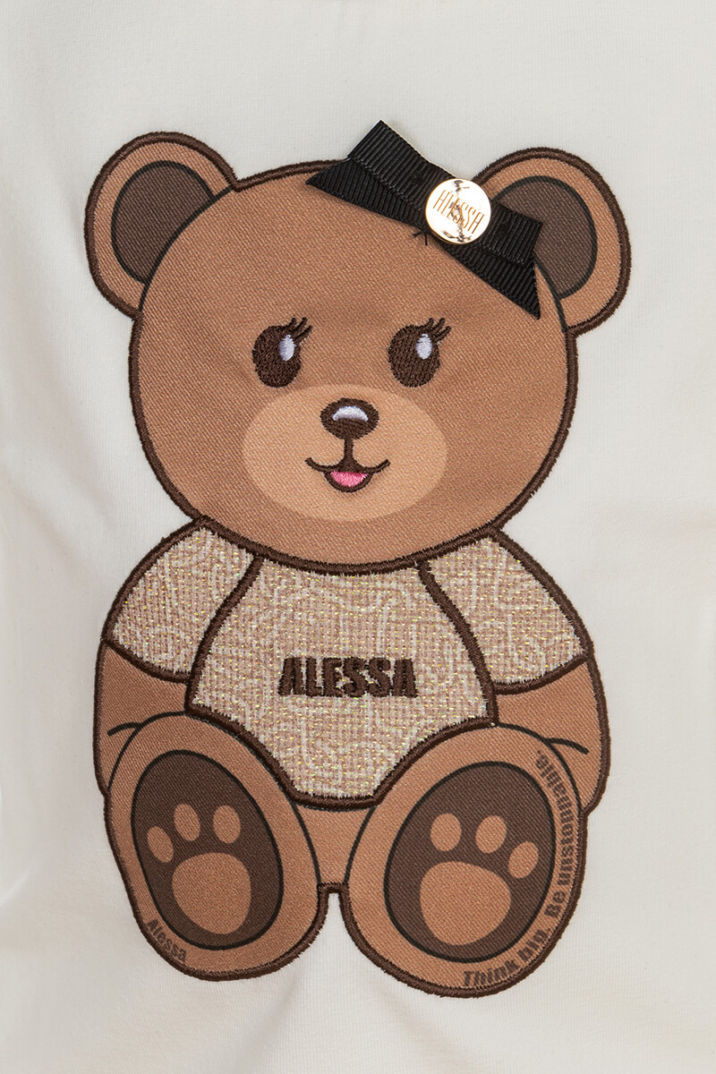 Alessa Bear Mini T-Shirt - Ecru - Imagine 14