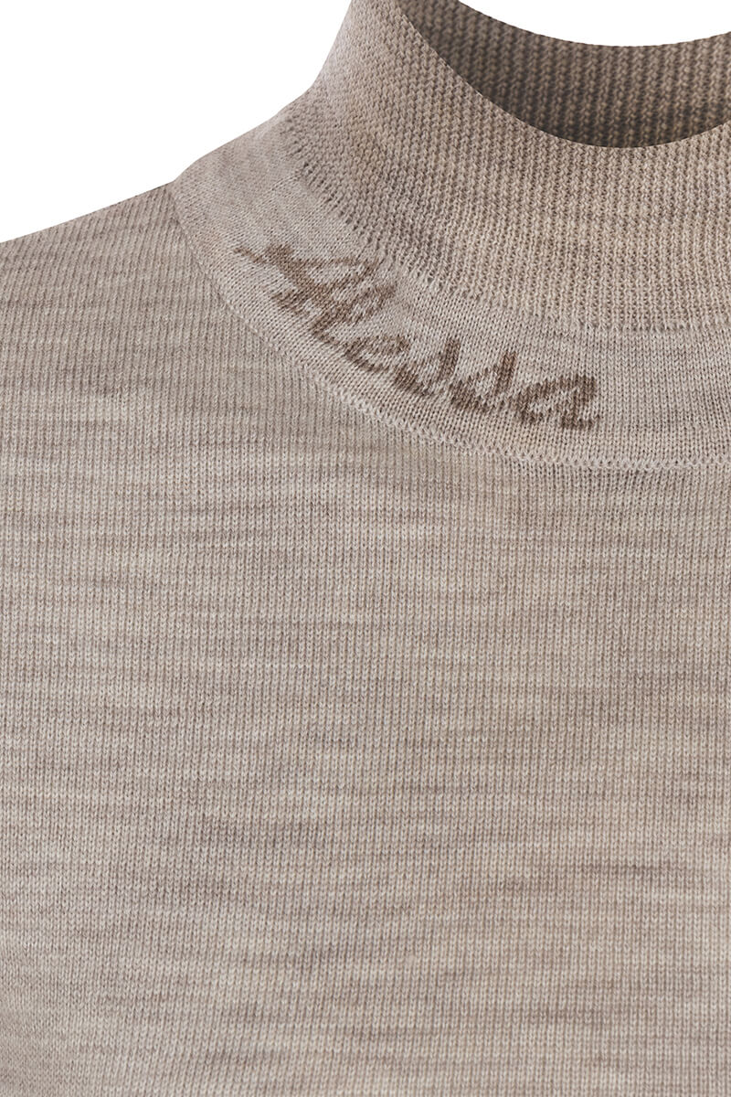 Dreamy Hug Pulover din lână - Beige Grey - Imagine 22