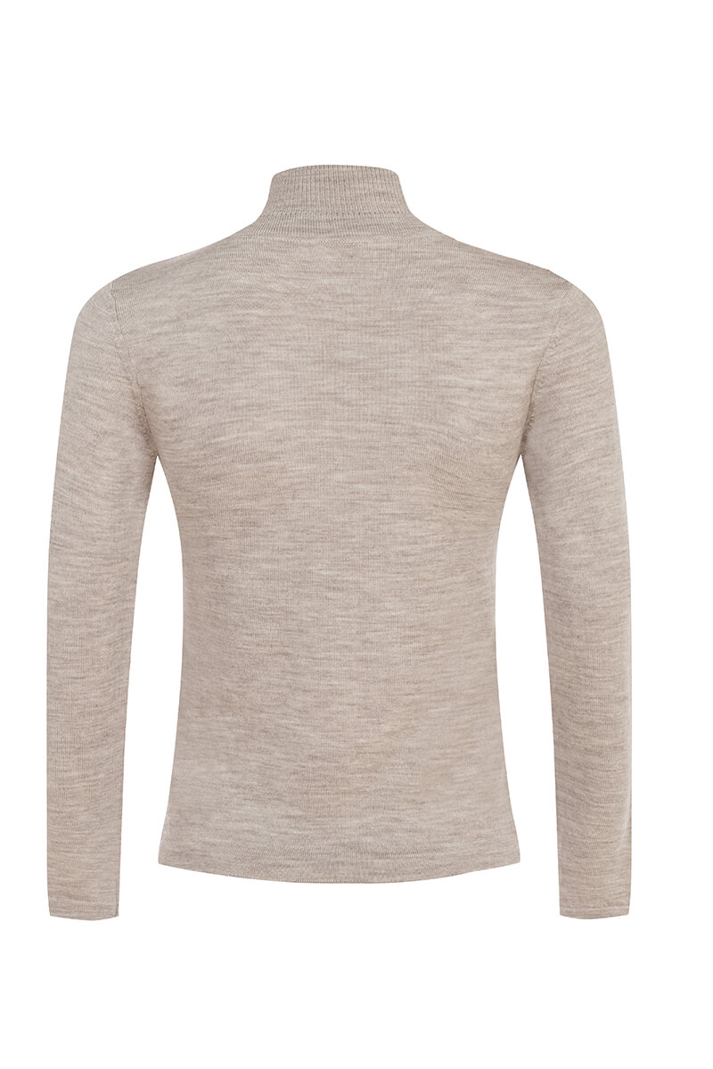 Dreamy Hug Pulover din lână - Beige Grey - Imagine 37