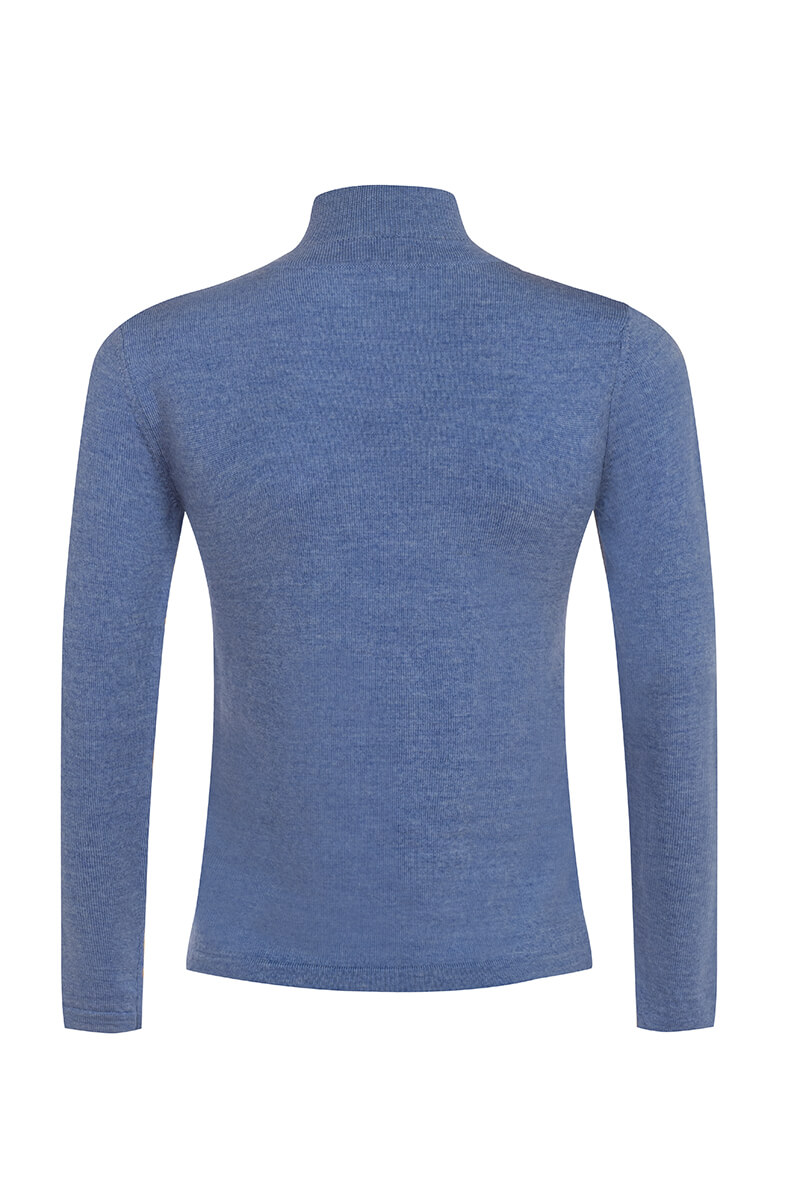 Dreamy Hug Tricou din Lână - Blue - Imagine 14