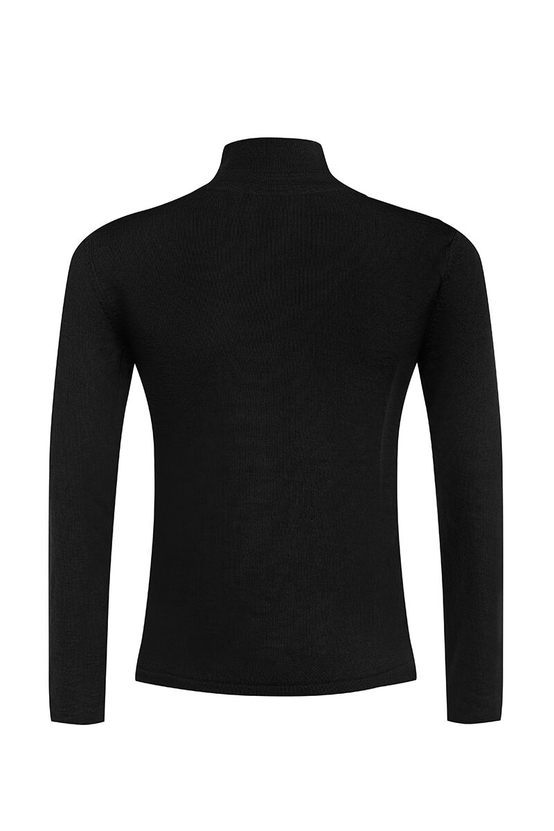 Dreamy Hug Tricou din Lână - Black - Imagine 7