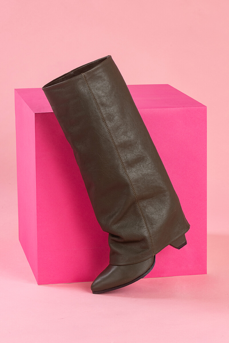 Strut Perfection Cizme - Military - Imagine 15